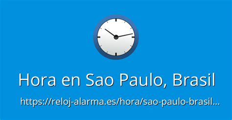 que hora es en brasil são paulo